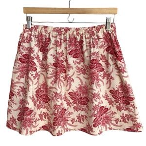 Rebeca Tiago Floral Elastic Waist Mini Skirt Women’s Size Medium NEW